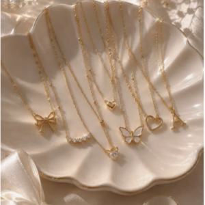 Elegant Gold Charm Necklace Collection