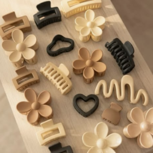 Aesthetic Pastel Matte Hair Claw Clips Pack for Thick & Thin Hair