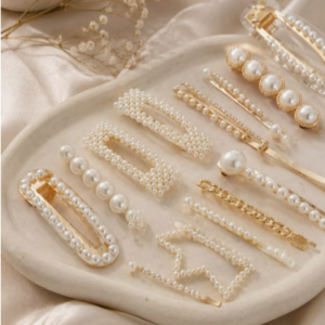 Pearl & Gold Hair Accessories Set